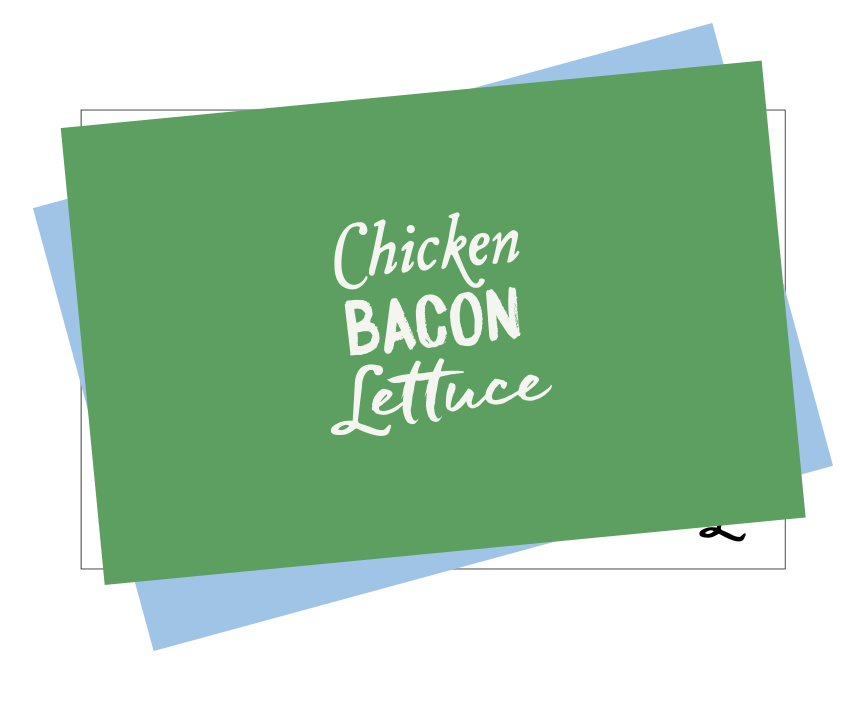 contact chicken bacon lettuce verte